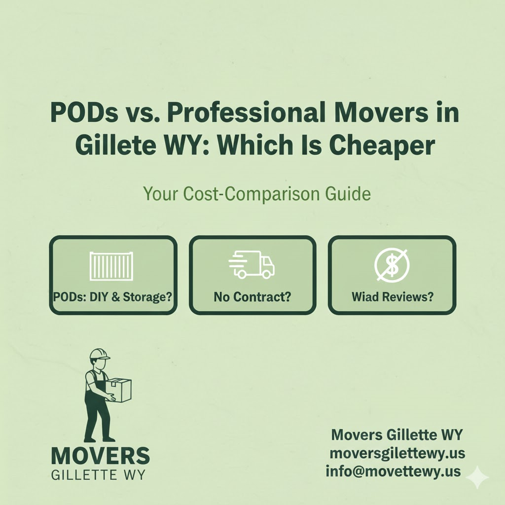 PODs vs. Professional Movers in Gillette WY: Which Is Cheaper